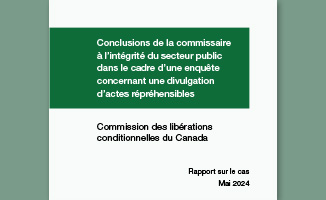 Rapport sur le cas - Commission des libérations conditionnelles du Canada (mai 2024) - cover thumbnail